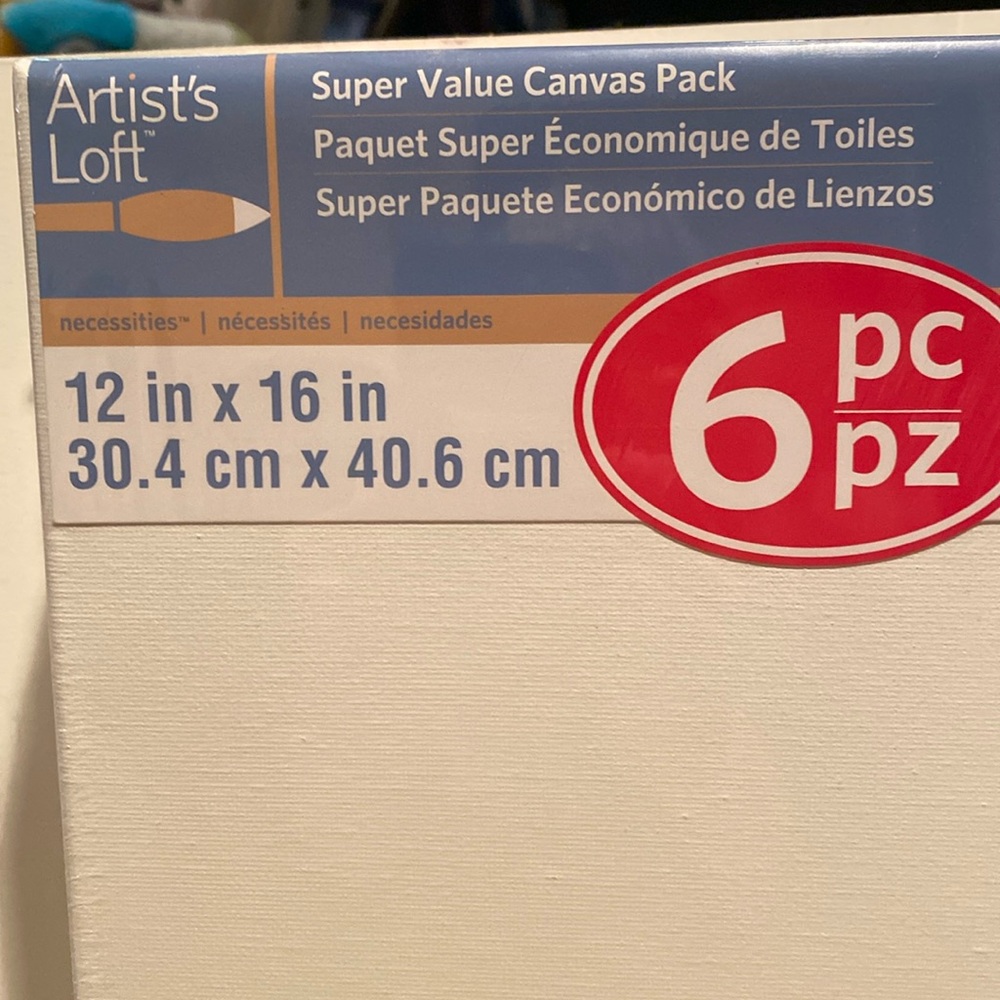 NWT Artist’s Loft Canvas 12”’x 16” Six-pack